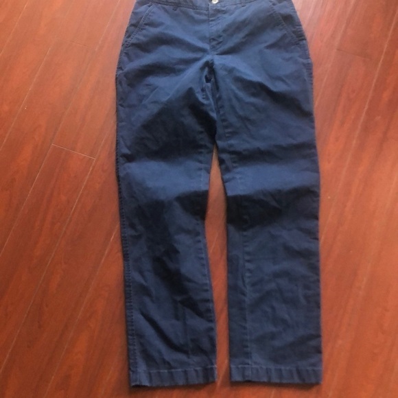 L.L. Bean Favorite Fit Size 4 Navy Trousers - Picture 2 of 12